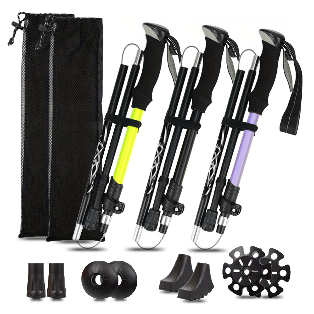 Hiking Trekking Poles – 5‑Joint Aluminum Shaft