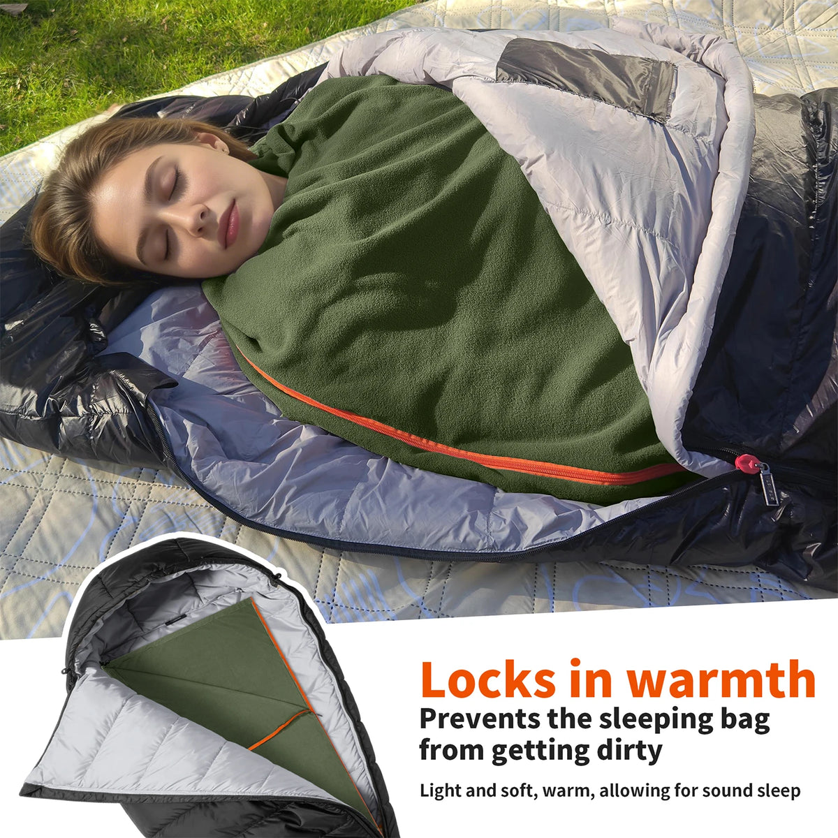Mapleaf Fleece Sleeping Bag Liner