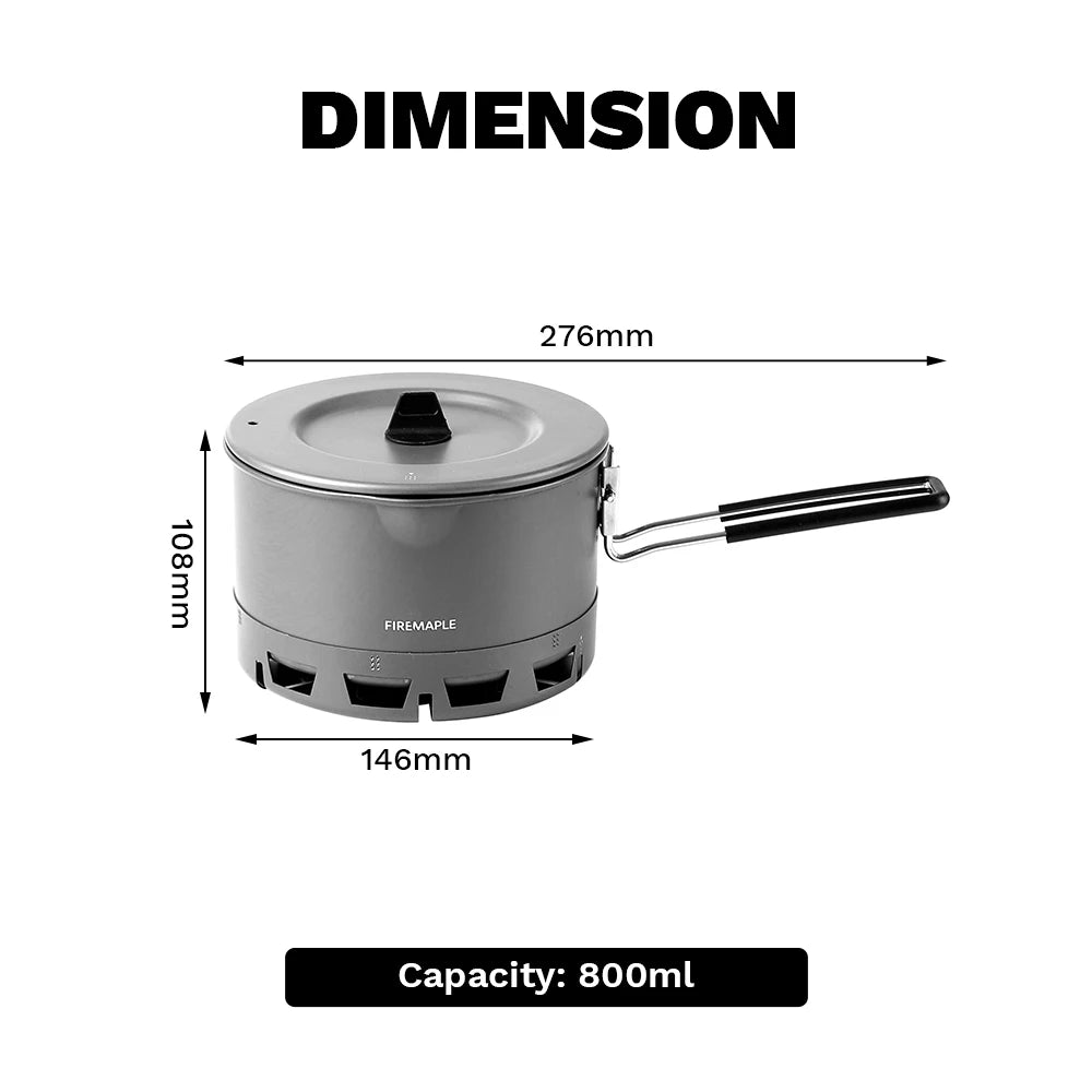 Fire-Maple 0.8L Petrel Heat Exchanger Pot