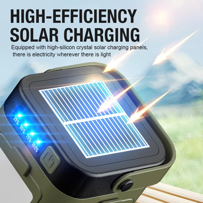 Outdoor Portable Mobile Power Light with Type-C Charging Cable