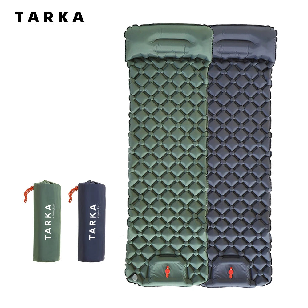 TARKA Inflatable Camping Mat with Pillow