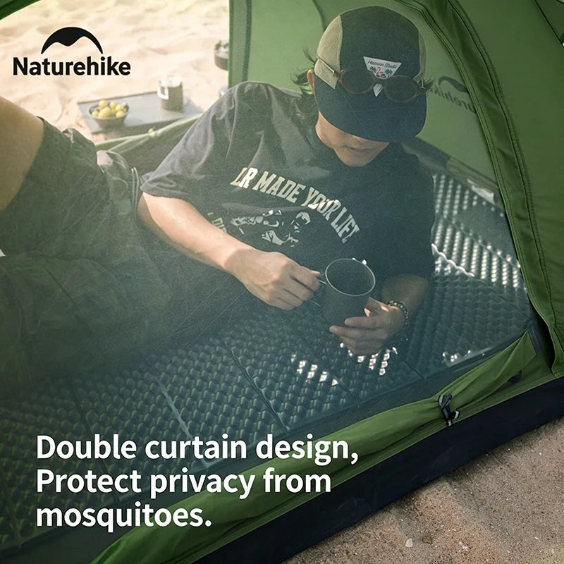Naturehike 2 Person Trekking Tent with large Mosquito net