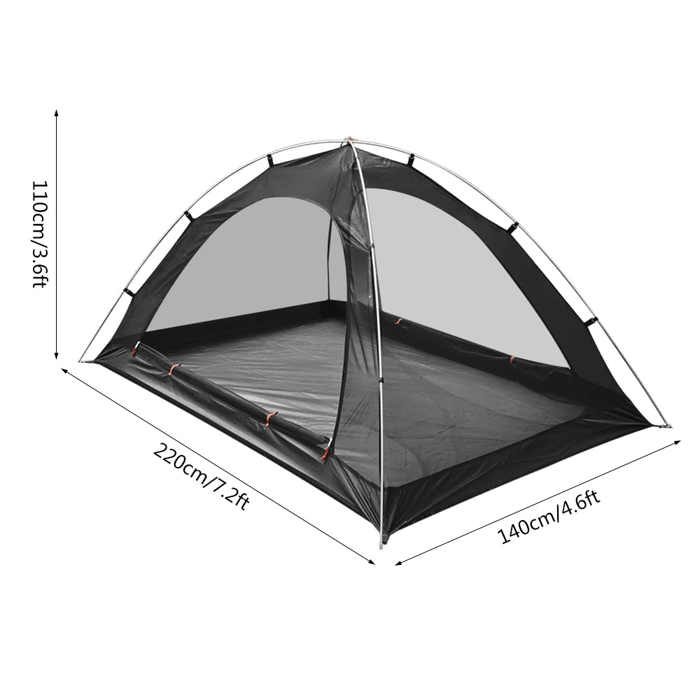2-Person Camping Tent with Mosquito Net