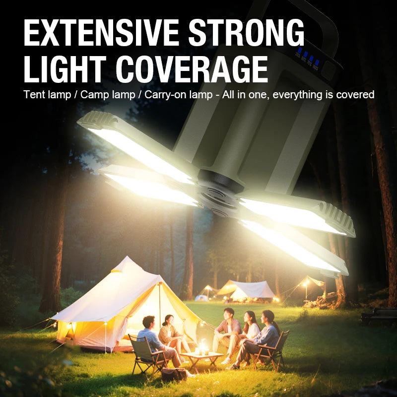 Outdoor Portable Mobile Power Light with Type-C Charging Cable