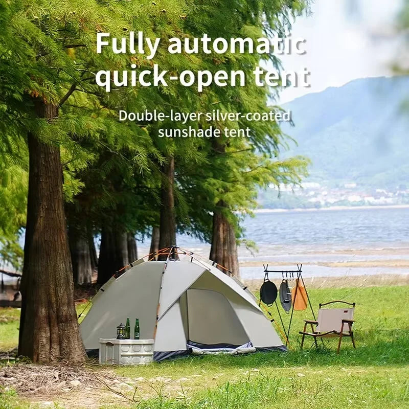 Fully Automatic Quick‑Opening Tent – 2 to 4 Person, Sunblock & Insect‑Proof