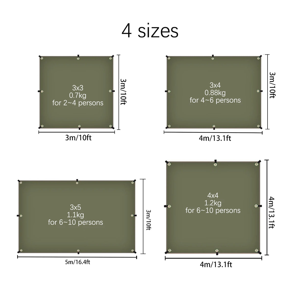 Hide Walker Waterproof Sunshade Tarp