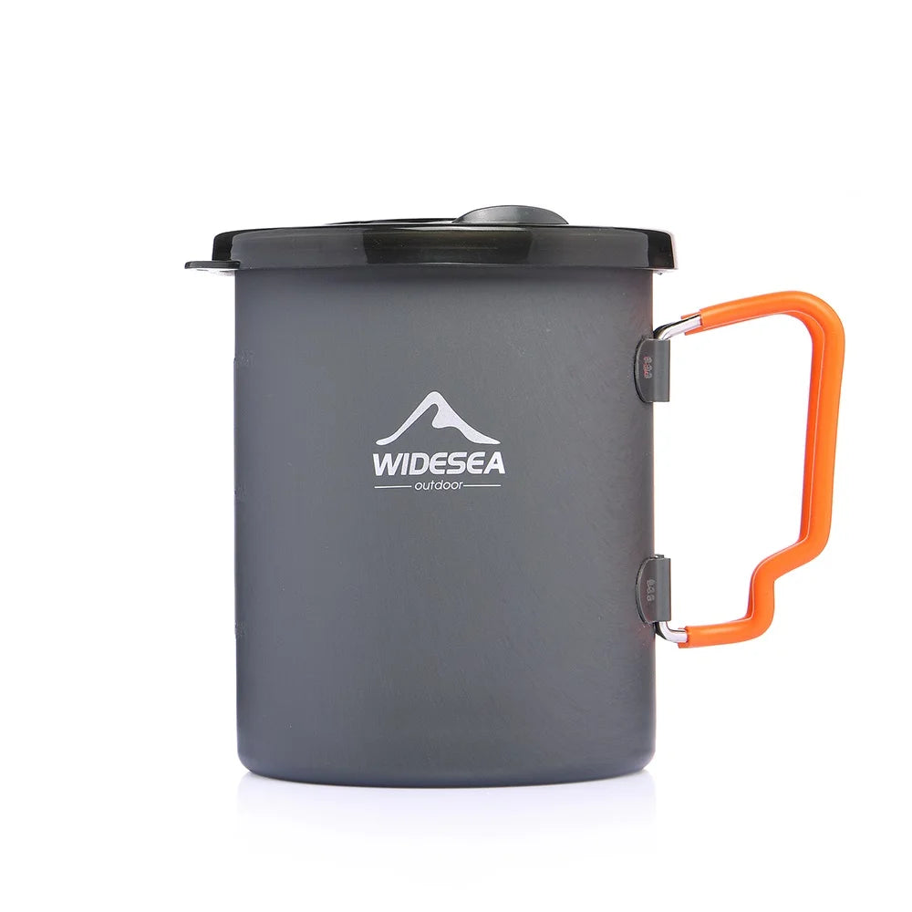 Widesea Camping Coffee Pot with French Press Mug