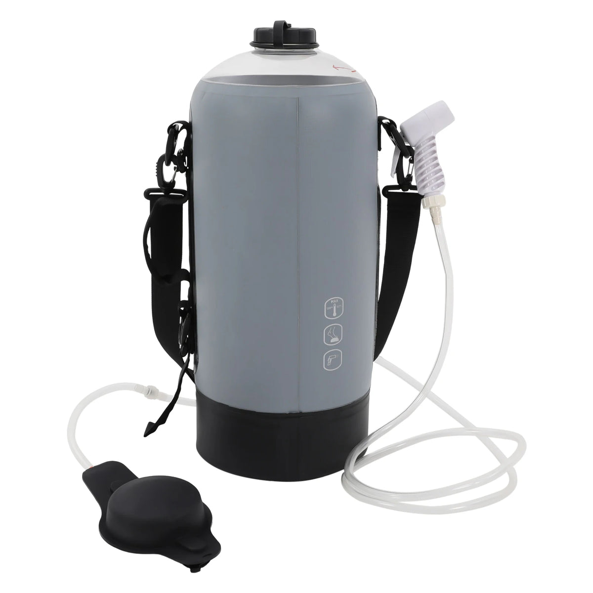 12L Portable Pressure Camp Shower – Outdoor Air Pump Bathing/Washing Device