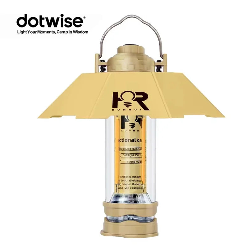 Dotwise 3000mAH Camping Portable Retro Lantern