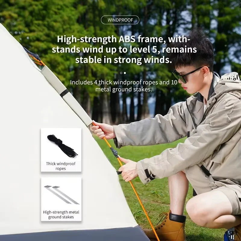 Fully Automatic Quick‑Opening Tent – 2 to 4 Person, Sunblock & Insect‑Proof