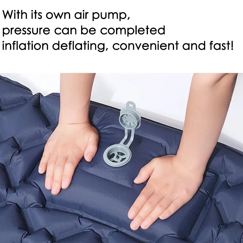 Compact Folding Bed – Double Inflatable Mattress