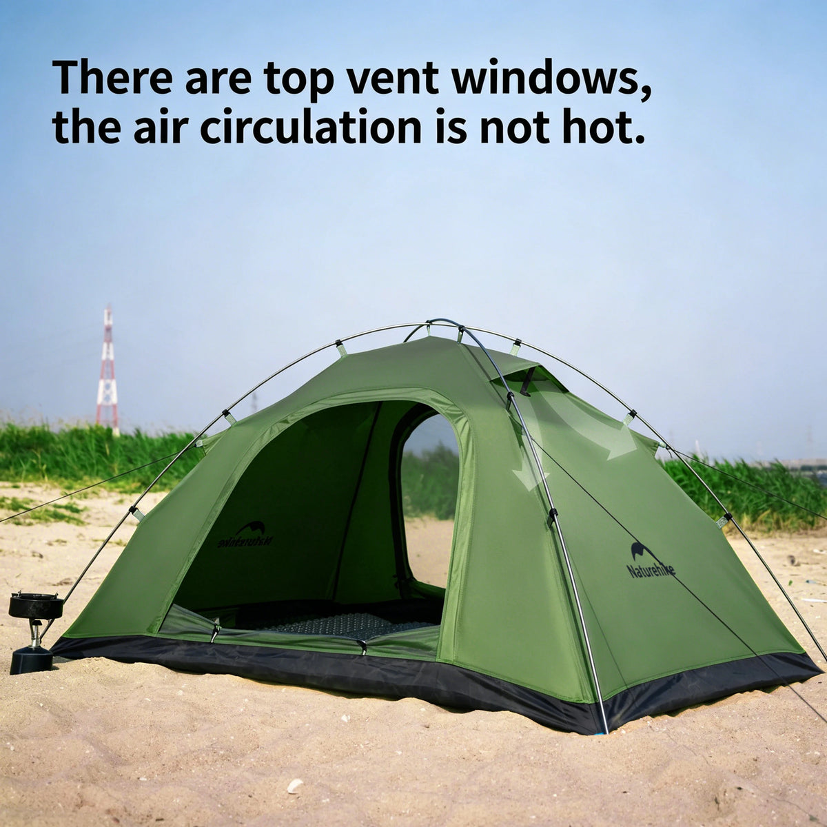 Naturehike 2 Person Trekking Tent with large Mosquito net