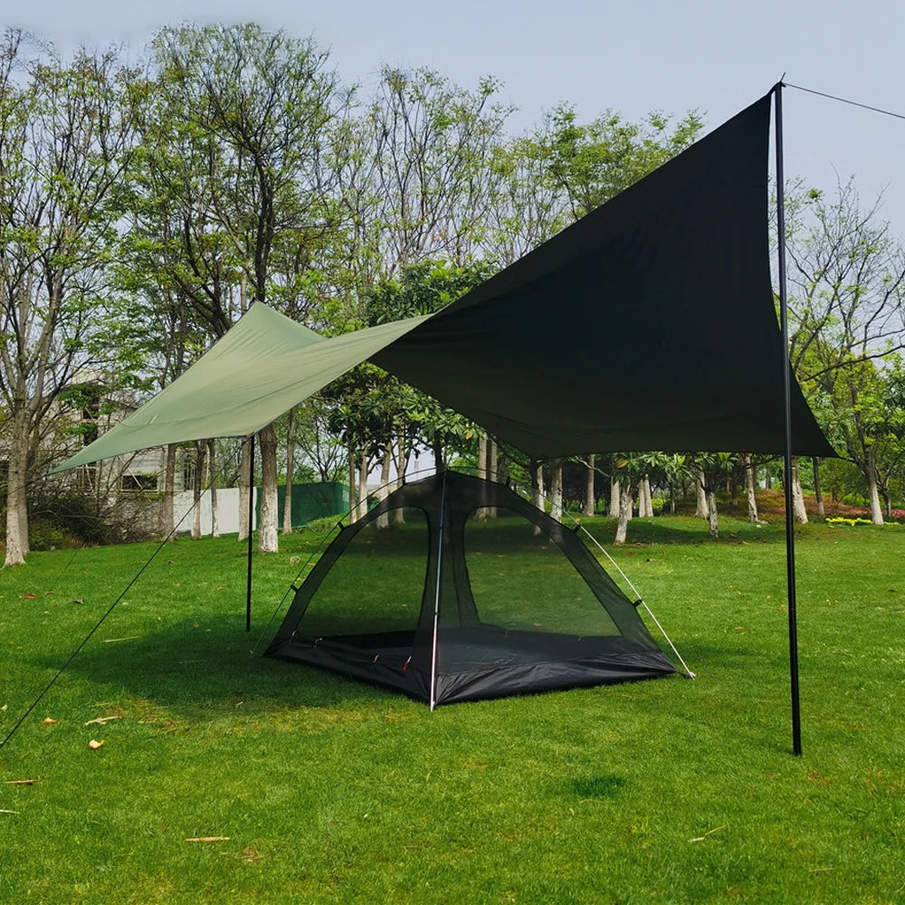 2-Person Camping Tent with Mosquito Net