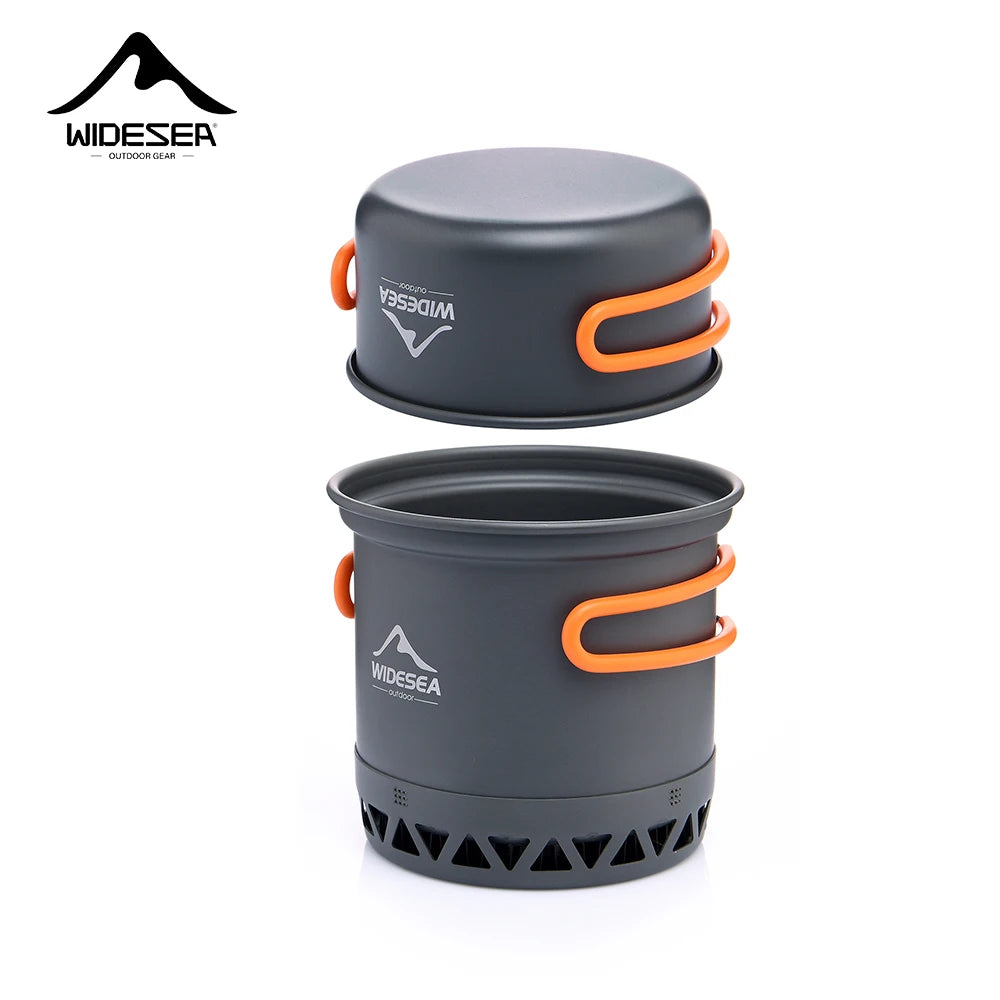 Widesea Outdoor Camping Pot Set – 1.3L & 2.3L Lightweight Cookware for Travel & Hiking