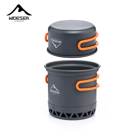 Widesea Outdoor Camping Pot Set – 1.3L & 2.3L Lightweight Cookware for Travel & Hiking
