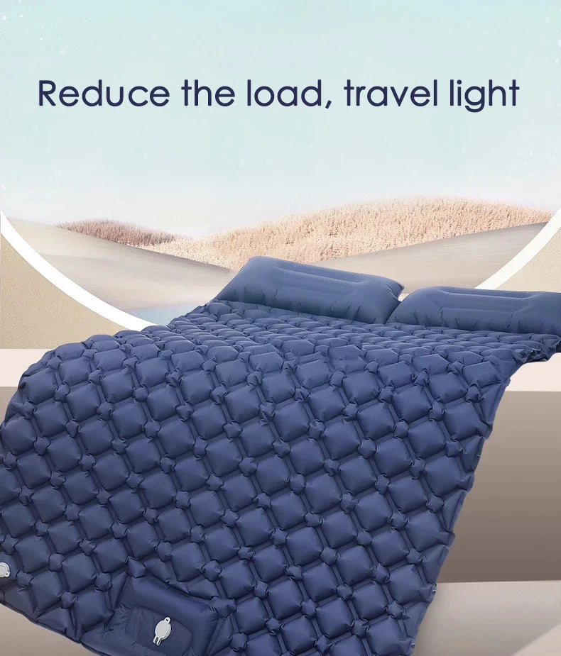 Compact Folding Bed – Double Inflatable Mattress
