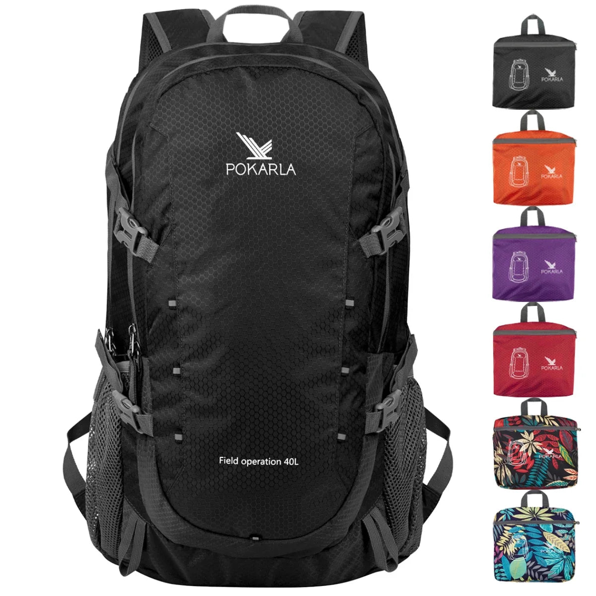Pokarla 40L Waterproof Packable Hiking Backpack